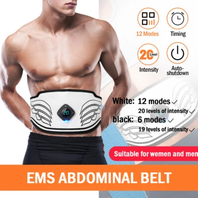 EMS Abdominal Muscle Toning Trainer ABS Stimulator Fitness Slimming Belt Workout