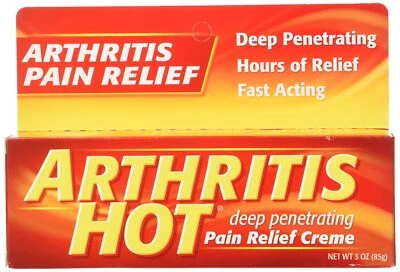 	Arthritis Hot Pain Relief Creme Deep Penetrating Fast Acting 3 Ounce Pack of 6	 - Image 1 of 2