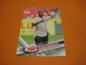 2017 Topps Series 2 First Pitch Insert #22 Isaiah Mustafa Reds