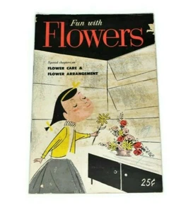 Vtg 1960s book Fun with Flowers orig. printed in St. Nicholas Magazine in 1870 - Picture 1 of 4
