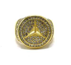 Stainless Steel Mercedes Benz Men Ring - Picture 1 of 9