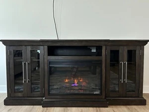 75 inch tv stand with fireplace From Ashleys - Picture 1 of 10