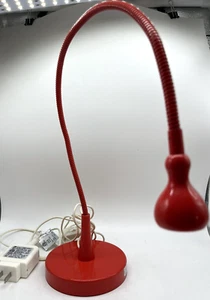 IKEA Jansjo Red LED Gooseneck Table Lamp Adjustable Desk - Picture 1 of 5