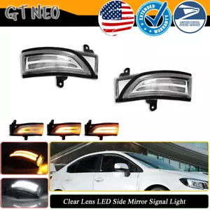 Clear LED Side Mirror Signal Lights Lamps For Subaru WRX Impreza Forester Legacy - Picture 1 of 12