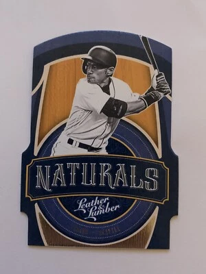 2019 Panini Leather & Lumber - Naturals Gold #N-11 Ichiro Suzuki Mariners - Image 1 of 2