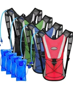 4 Pcs Hydration Backpack Pack with 2L Water Bladder, Hydration Pack with Hydr... - Picture 1 of 8