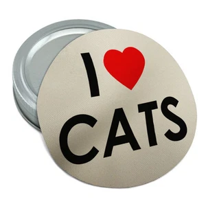 I Love Heart Cats Round Rubber Non-Slip Jar Gripper Lid Opener - Picture 1 of 1