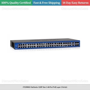 1703599G1 NetVanta 1238P Gen 3 48-Port PoE Layer 3 Switch - Bild 1 von 1