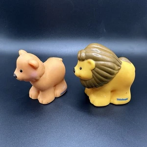 LÖWENPAAR - Fisher Price Little People Zootier Arche Noah Bibel - 2er SET - Bild 1 von 5