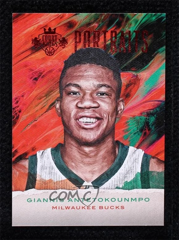 2016-17 Panini Court Kings Portraits Ruby /75 Giannis Antetokounmpo #34 - Image 1 of 2