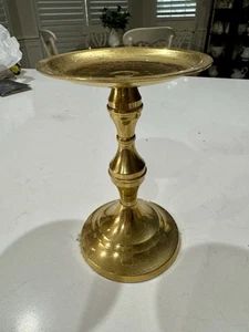 Messing Stumpenkerzenhalter Gold MCM für 6,5" hoch - Bild 1 von 6