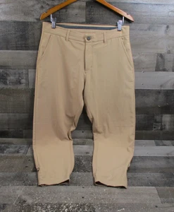 Primo Hose Herren 33 kurz khaki Stretch Golf Knöchel Reißverschluss leicht Performance - Bild 1 von 14