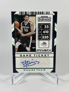 2020 Panini Contenders Draft KILLIAN TILLIE #94 RC Rookie Auto Green Foil - Bild 1 von 2