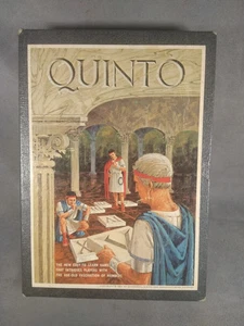 1ª Edición Quinto Juego de Mesa Vintage 1964 Juego de Estantería Completo Raro Negro - Imagen 1 de 3