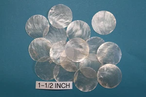 25-Round Capiz Shells 1-1/2 inch,Shell Craft Supply,Wedding Decor,Mosiacs,CS-74 - Picture 1 of 10
