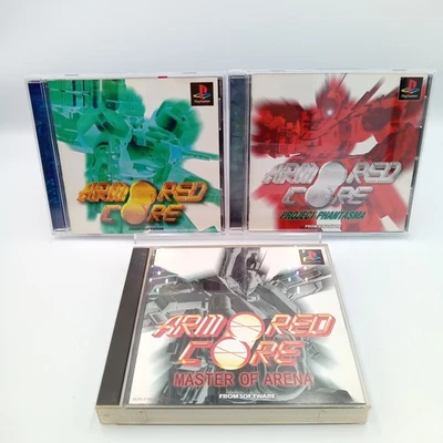 Armored Core Project Phantasma Master Of Arena Lot 3 Set PS1 Japan Complete - Image 1 of 4