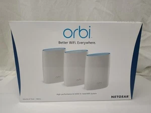NETGEAR Orbi RBS50 RBK53-100NAS AC3000 Tri-band WiFi - 3 Units - Picture 1 of 21