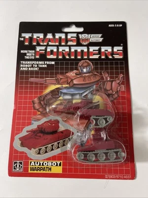 G1 Transformers Warpath 1985 Hasbro Vintage Figure NEW Reissue Toys Display USA - Image 1 of 4