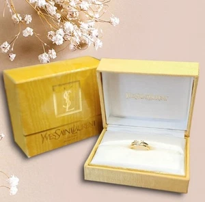 Yves Saint Laurent Ring 18 Karat Gelbgold Diamant Größe: 6,25 (US) - Bild 1 von 6
