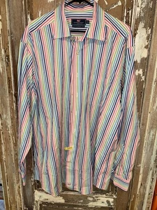 Vineyard Vines Button Down Colorful Striped Men's Shirt Size XL - Picture 1 of 13