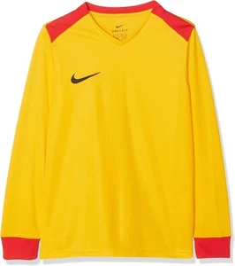 Nike Kids' Football Jersey Sports Shirt Long Sleeve Shirt, Yellow, 10-12 Years - Picture 1 of 2