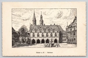 Goslar Niedersachsen Deutschland Rathaus Gotik Architektur Postkarte - Bild 1 von 2