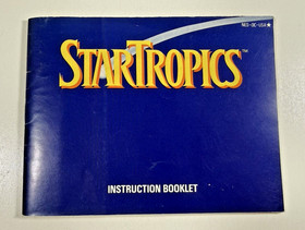 Startropics -- Nintendo NES Manual Instruction Booklet w/ Attached Letter