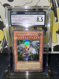 2009 Yugioh Crimson Crisis Hyper Psychic Blaster/Assault Mode UR 1st Ed CGC 8.5 - Picture 1 of 4