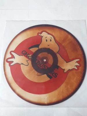 GHOSTBUSTERS RAY PARKER JR UNCUT PIC DISC TEST PRESSING RECORD VINYL 45 7" & 12" - Image 1 of 4