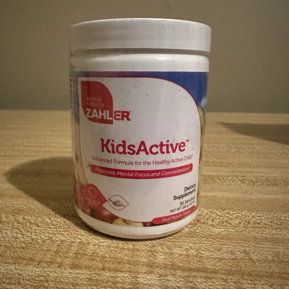 Zahler Kidsactive Fruit Punch Powder Kids Focus and Concentration