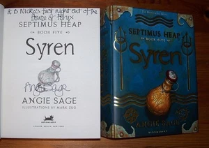 ANGIE SAGE SYREN SIGNED FIRST LINED 1/1 UK HB/DJ 2009 BRAND NEW UNREAD LOVELY  - Picture 1 of 1