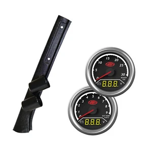 Pillar Pod w/ 2in1 Gauge fit Landcruiser 78 79 Diesel Boost Volt Ext Temp 00-09 - Picture 1 of 11