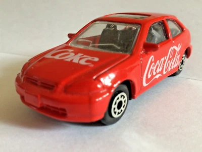 Rare 1:64 EDOCAR HONDA CIVIC HATCHBACK EJ/EK red Coca-Cola loose Maisto casting - Image 1 of 4