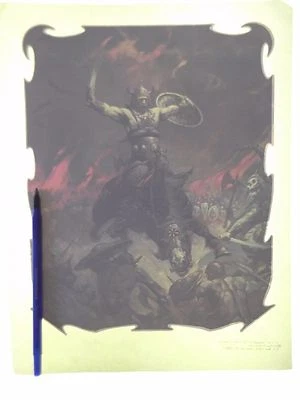 Camiseta De Colección Hierro Frank Frazetta Arte CONAN el CONQUISTADOR Caballo Bárbaro Foto 1 de 2