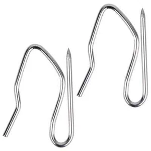 METAL CURTAIN SILVER  HOOKS-10pcs-20pcs-50pcs-100pcs - Picture 1 of 10