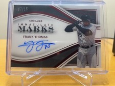 2023 Immaculate Frank Thomas MARKS BLACK Parallel On Card Autograph Card 07/15🔥