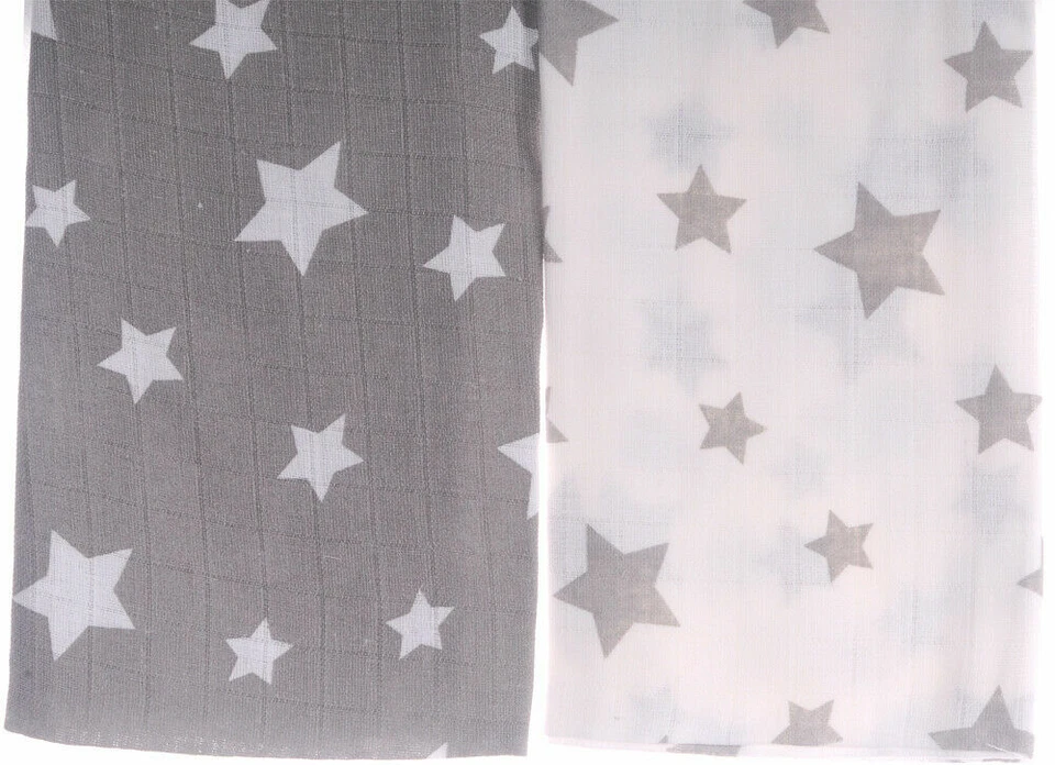 LA BORTINI Pañales de gasa paños para escupir paños para bebé juego de 2 pañales pañales de tela