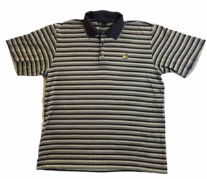 Masters Clubhouse Collection besticktes Logo Herren mittelgestreift Golf Polo - Bild 1 von 9
