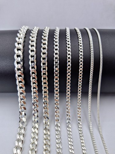 UNDERCOVER Collana catena cordino argento sterling 925 massiccio 2 6MM ITALIA per uomo donna 18" 24"