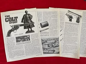 Vintage 1986 Magazine Article/Print Ad Colt Firearms Story Photos History - Picture 1 of 2