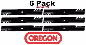 6 Pack Oregon 396-740 G6 Gator Mulcher Blade for Bunton PL7441