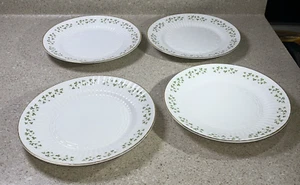 G381C ~ 4 Royal Tara geripptes Rankgitter Kleeblatt Bone China Salatteller 8,25" gerippt - Bild 1 von 7