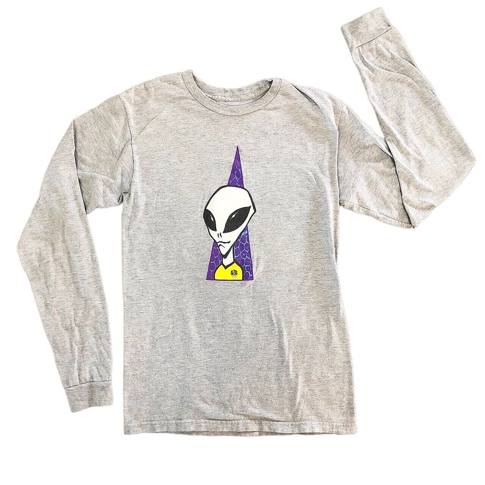 Camiseta de visitante manga larga Alien Workshop Skateboards talla pequeña gris Y2K Foto 1 de 4