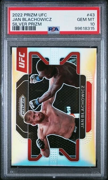 2022 Prizm UFC Jan Blachowicz SILVER PRIZM PSA 10 GEM #43 CHAMP - Image 1 of 2