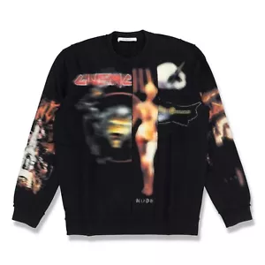 Felpa Givenchy nera in metallo pesante effetto invecchiato | Taglia L FW16 PREZZO AL PUBBLICO $1595 - Foto 1 di 10