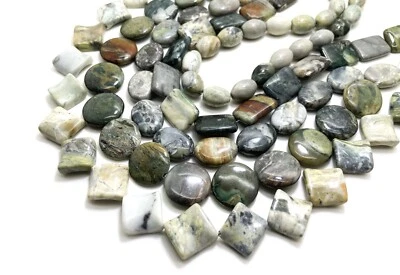 Natural Myanmar Burma Jasper Smooth Polished Gemstone Beads - PGS400 - Image 1 of 2