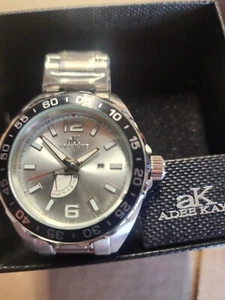 Adee Kay Seal Men's Watch New Stainless Steel AK6265 DAY DATE - Picture 1 of 7