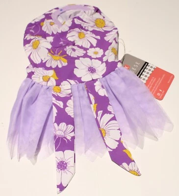 Kyeese Wear Dog Dress Clothes SMALL Floral Summer Tutu 10" Back Length - Image 1 of 2