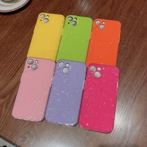 For iPhone 16 Pro Max 15 14 13 12 11 Glitter Bling Candy Color Soft Case Cover - Picture 1 of 19