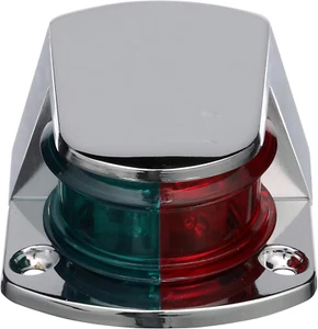 LED Bow Light, Marine Navigation, Chrome Bi-Color, 1-Mile Visibility for Sail or - Picture 1 of 6